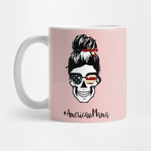 Mom Life skull - american mama skull Mug